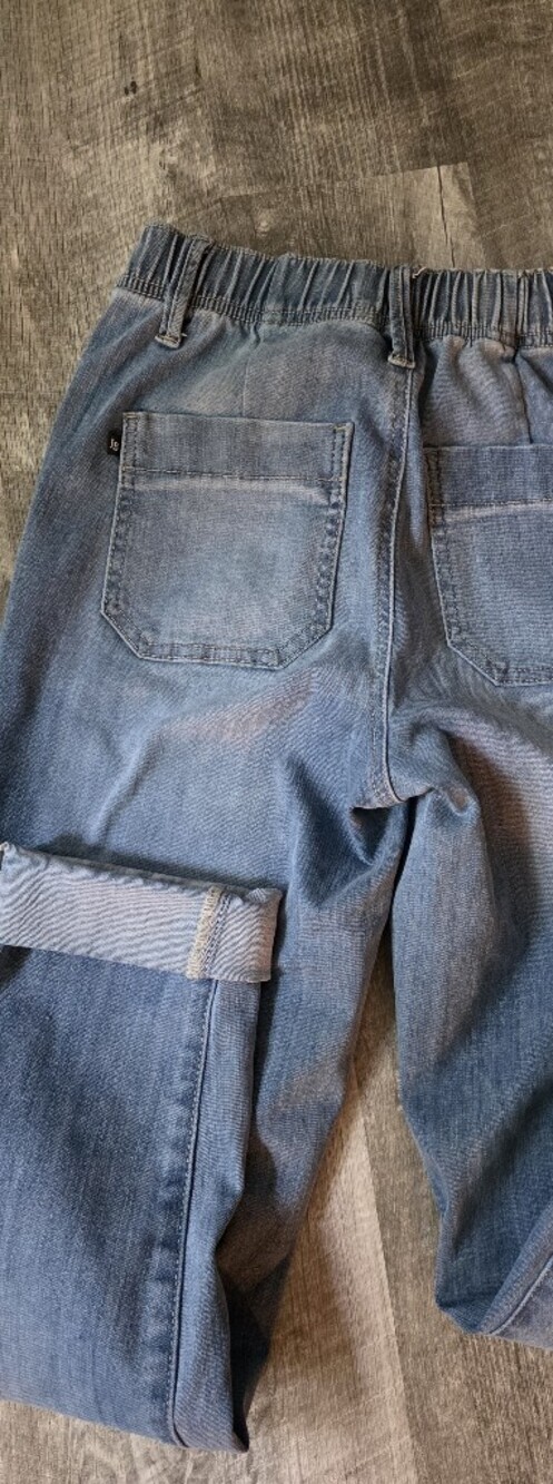 Judy Blue Light Blue Drawstring Boyfriend Jeans - Picture 7 of 7